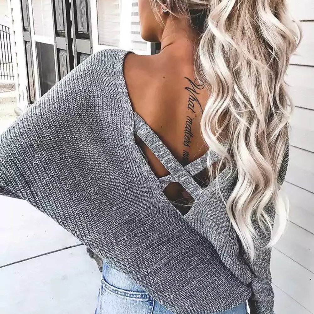Forever 21 Gray Knit Sweater